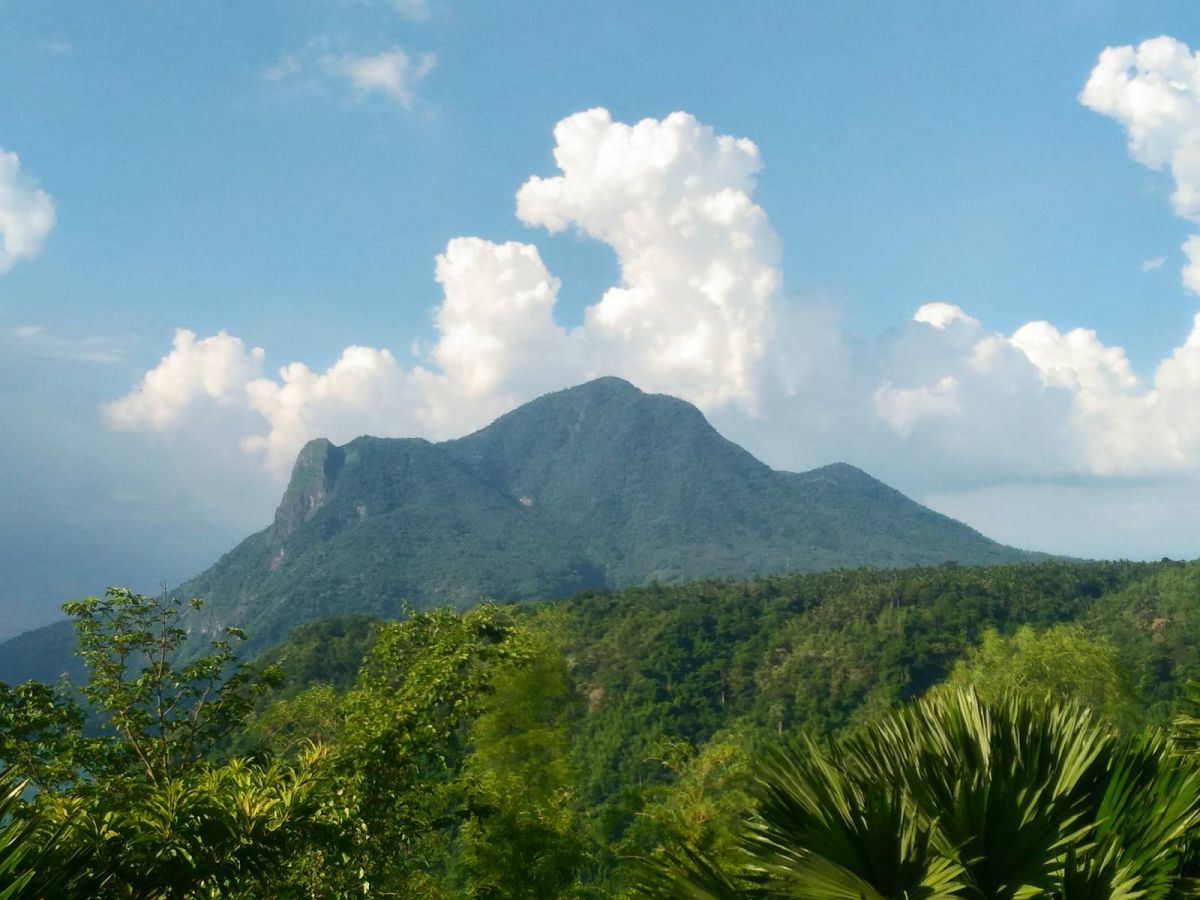 Mount Macolod rising above the Batangas countryside