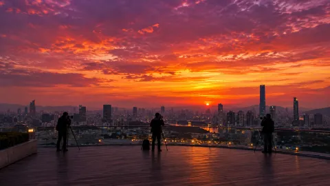 Illustrative image — Dusk on the roof deck